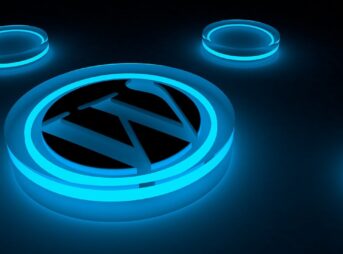 wordpress, logo, glow, internet, blog, hosting, icon, network, online, publish, neon, concept, art, site, glass, refraction, word, press, 3d, render, blue logo, blue online, blue blog, blue neon, wordpress, wordpress, wordpress, wordpress, wordpress